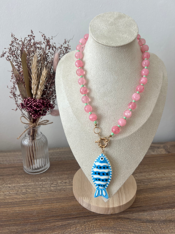 Collar Verano rosa