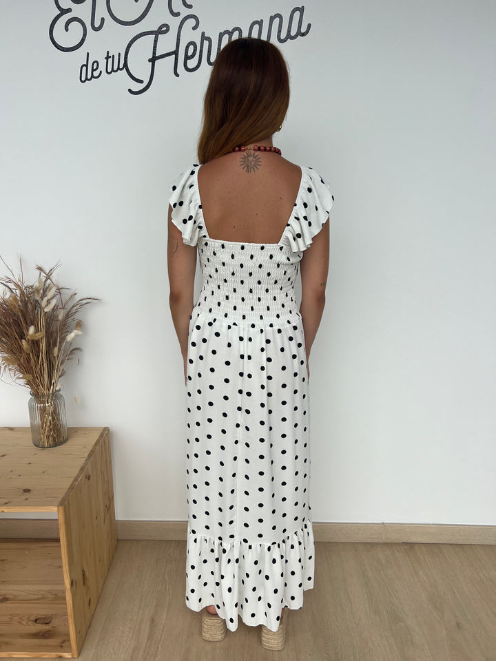 Vestido Violeta blanco