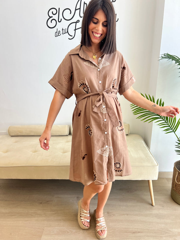Vestido Claudia marrón