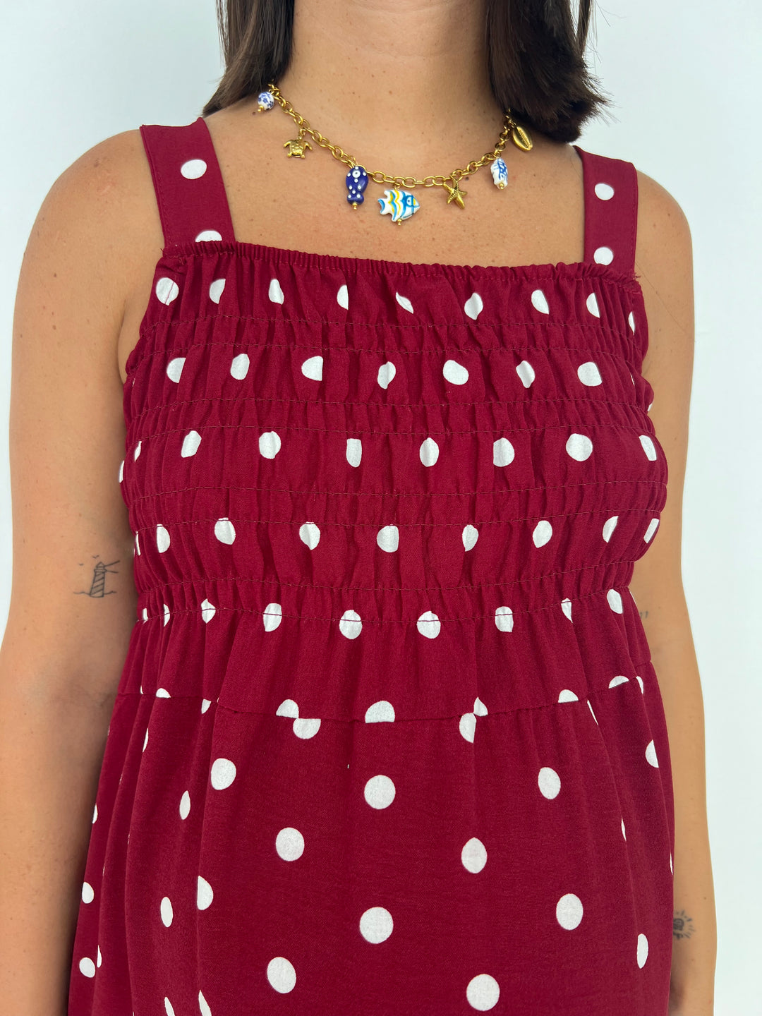 Vestido Cameron burdeos