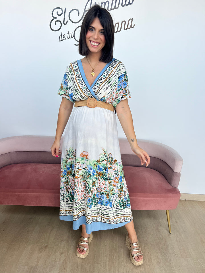 Vestido Fez azul