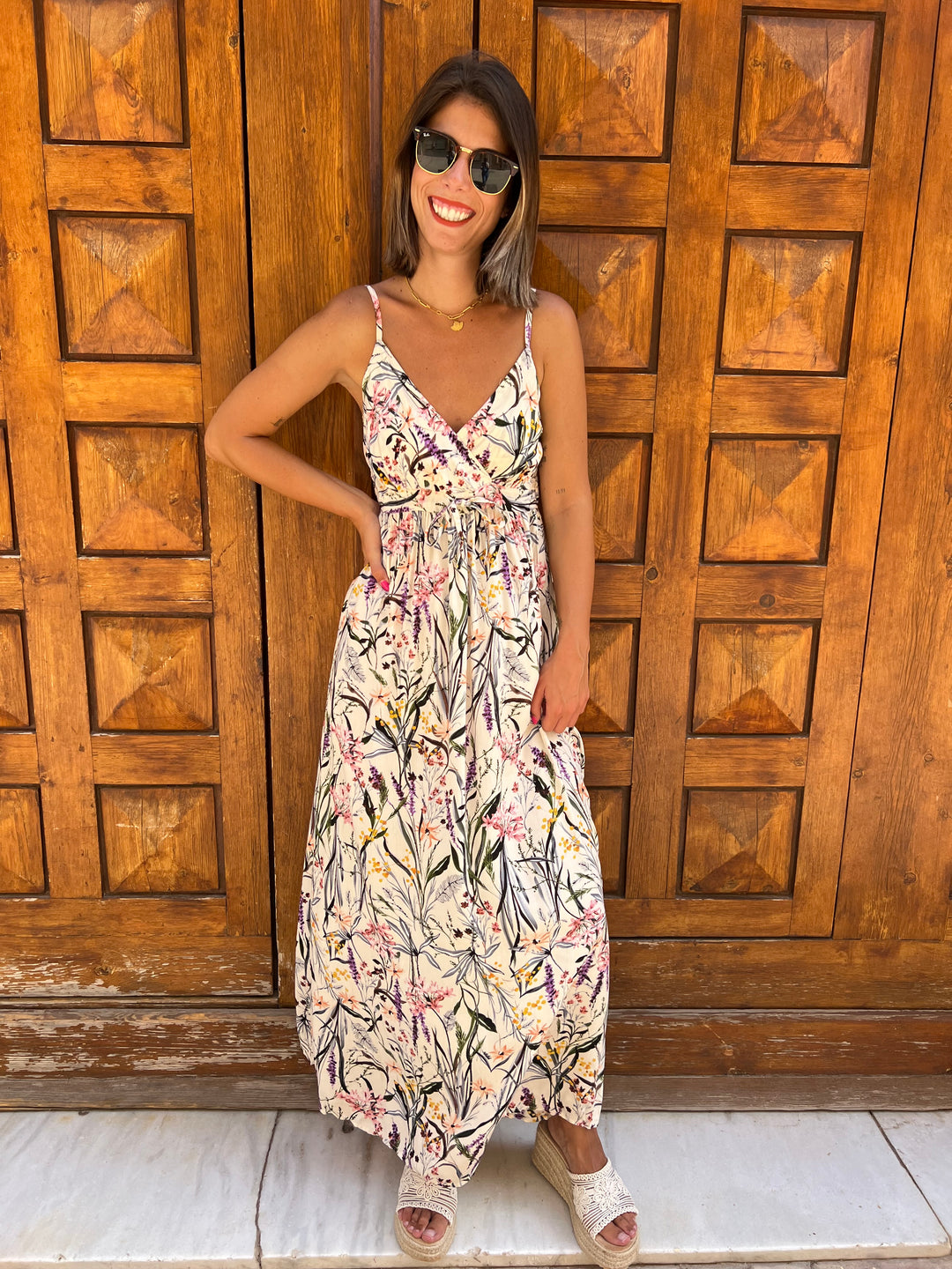 Vestido Silvestre beige
