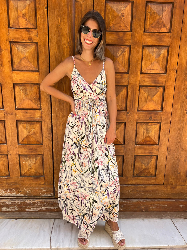 Vestido Silvestre beige