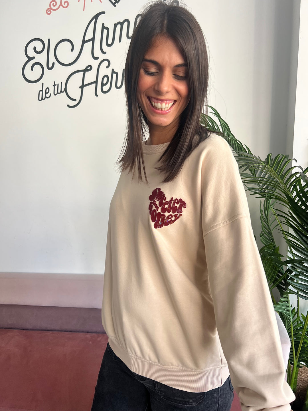 Sudadera Honey beige