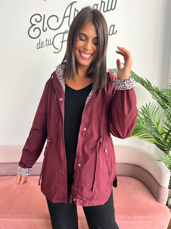 Chaqueta Reversible Leopardo