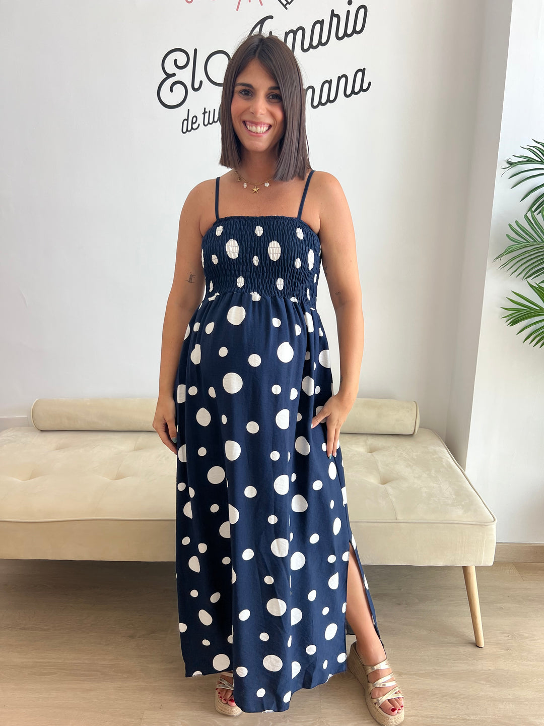 Vestido Macu azul marino