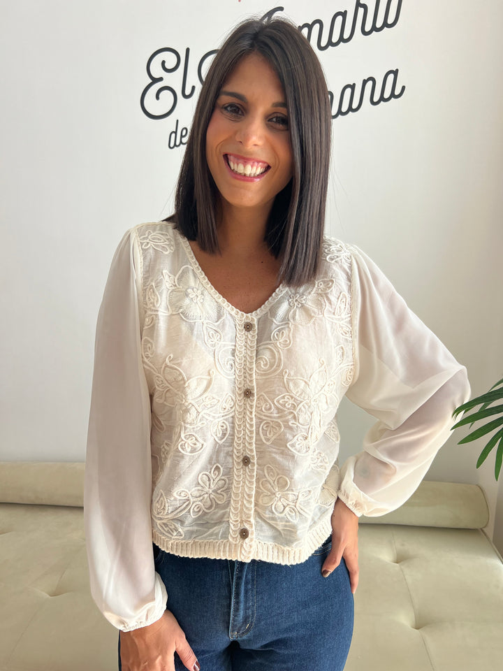 Chaqueta Aurora beige