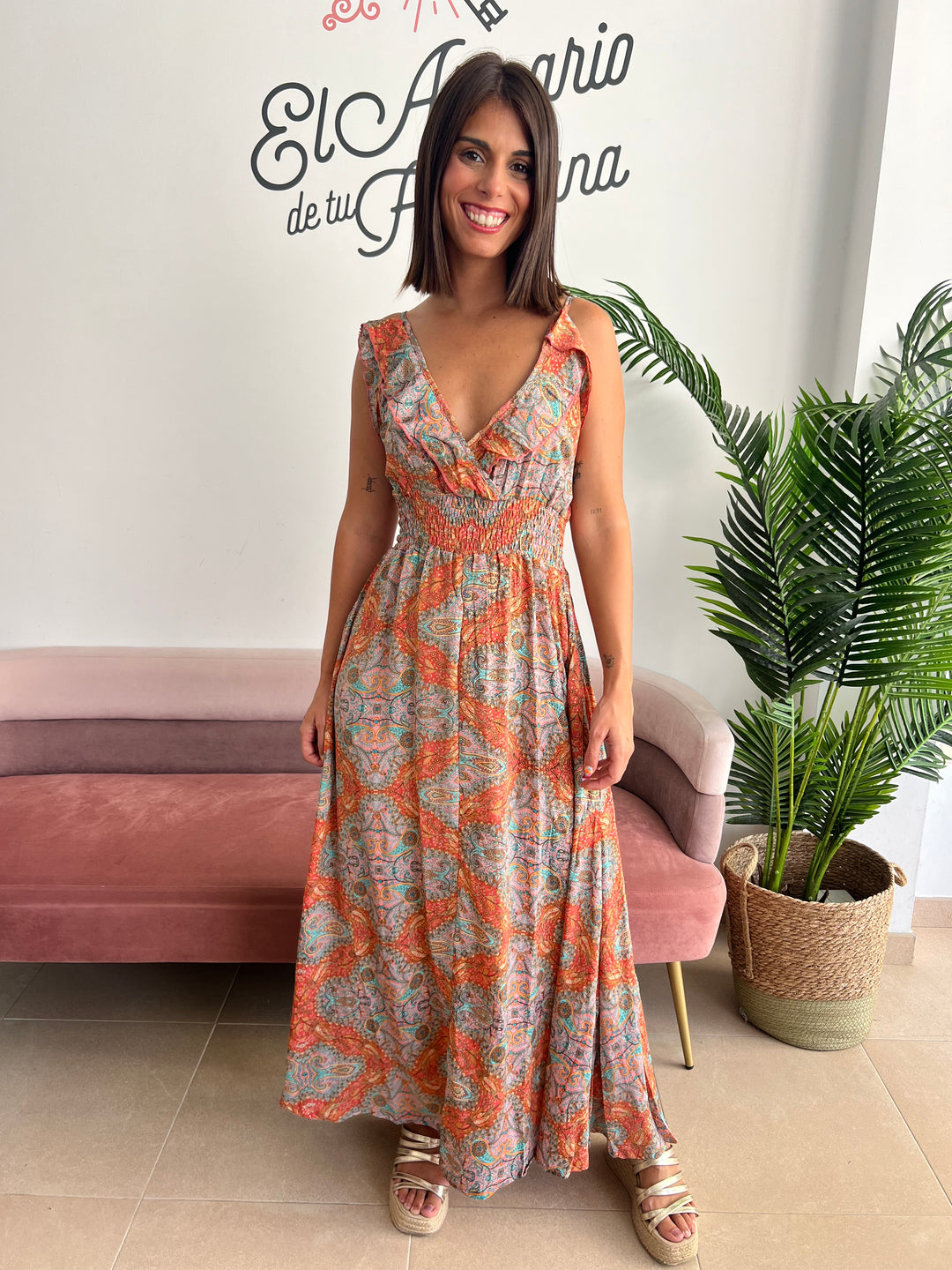 Vestido Tessa indio teja