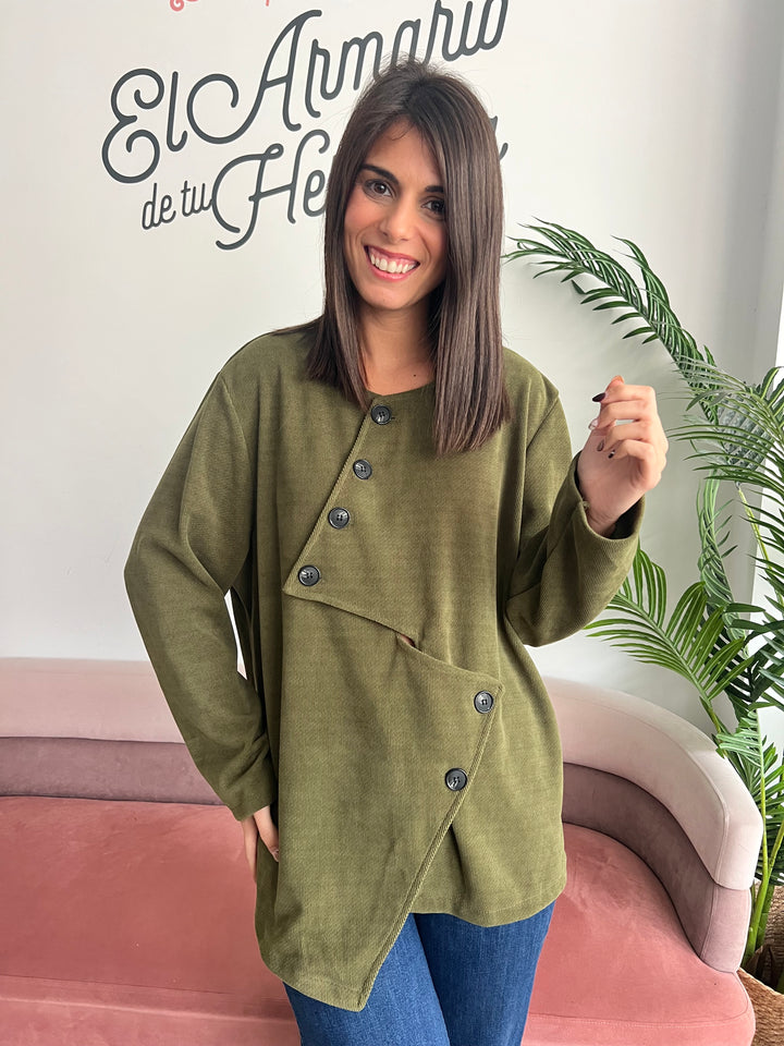 Chaqueta Mamen verde militar