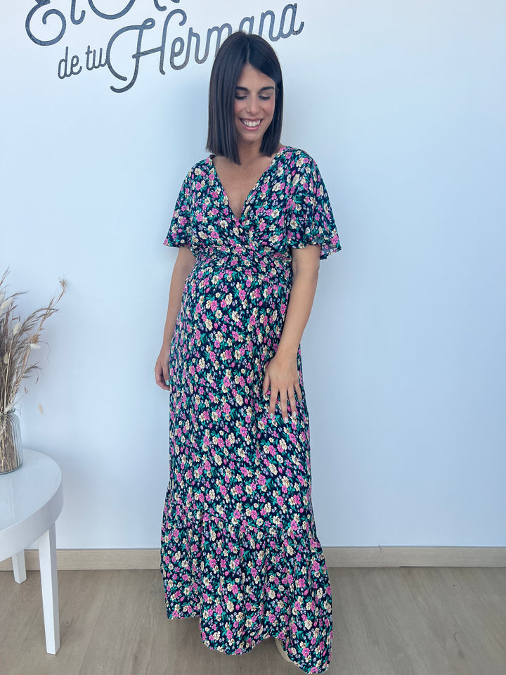 Vestido Florinda azul marino