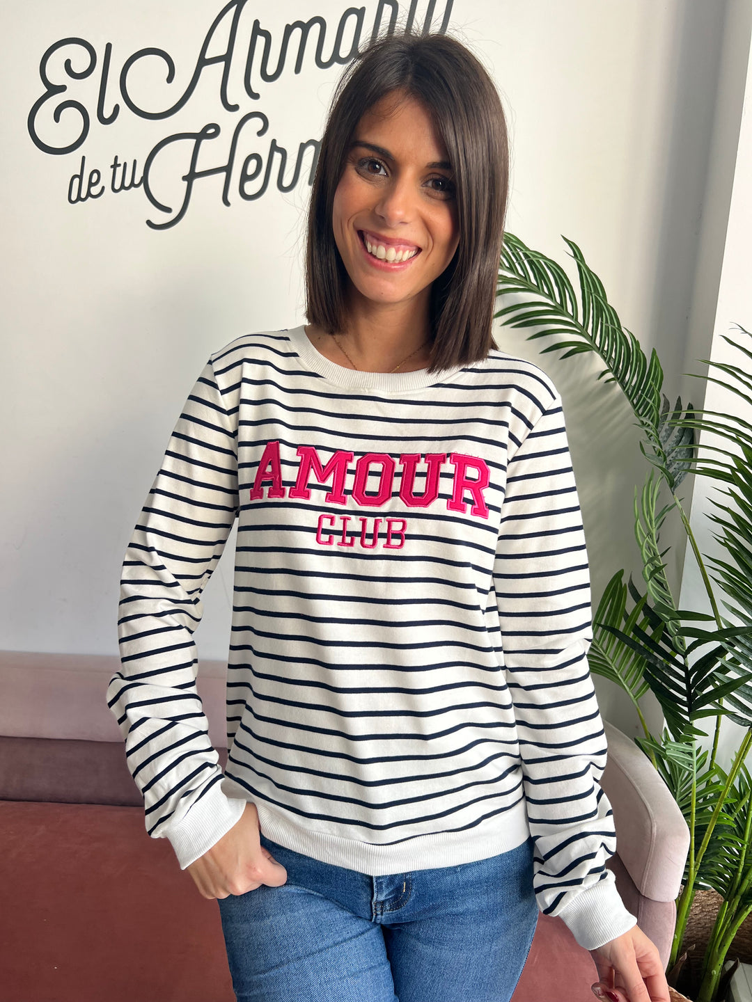 Sudadera Club azul marino