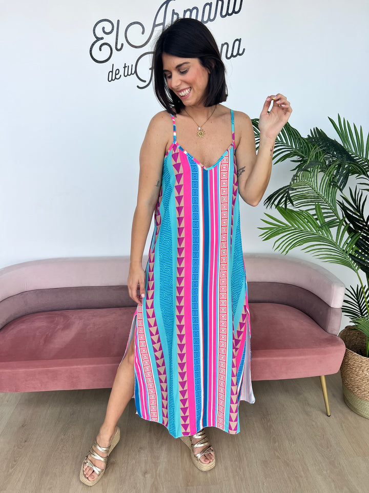 Vestido Menorca fucsia