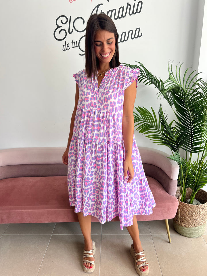 Vestido Maui malva