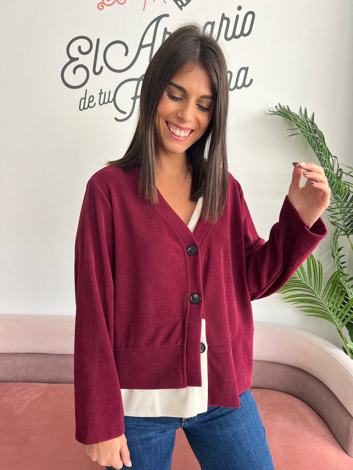 Chaqueta Noemí burdeos