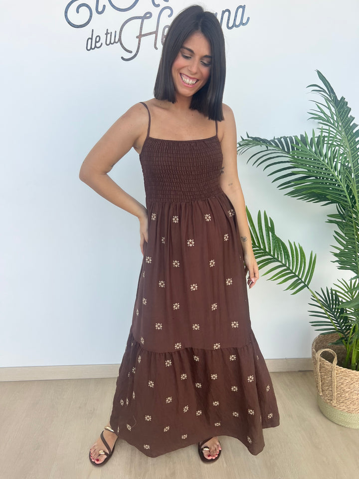 Vestido Mar marrón