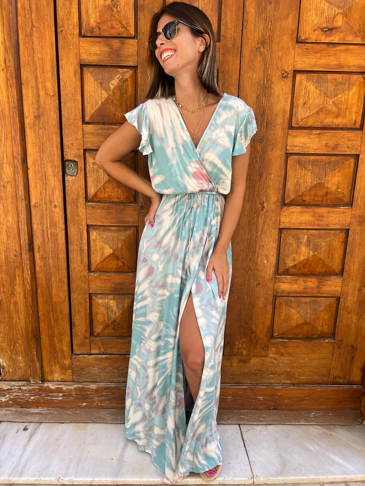 Vestido Nina turquesa
