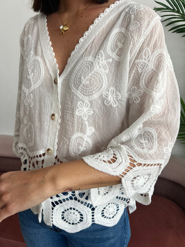 Chaqueta Isabel blanco