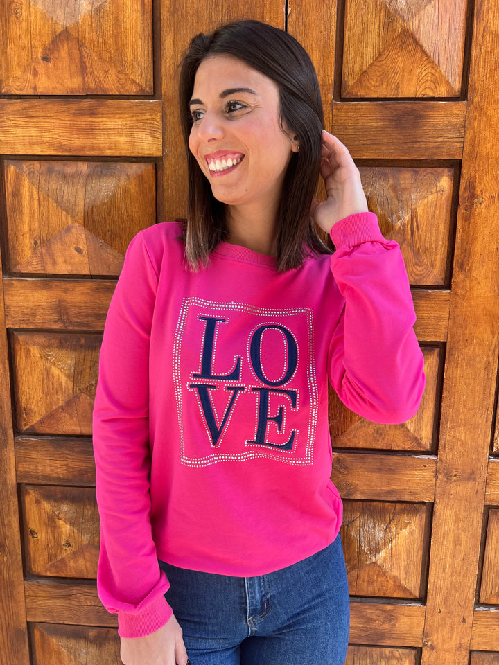 Sudadera Valen fucsia
