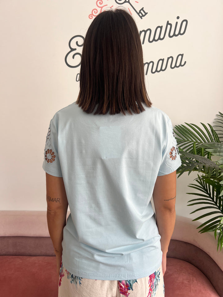 Camiseta Laura celeste