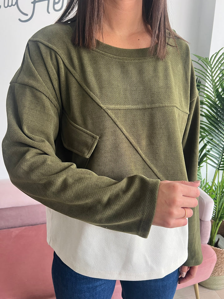 Sudadera Alejandra verde oscuro