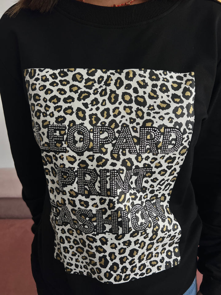 Sudadera Print negro