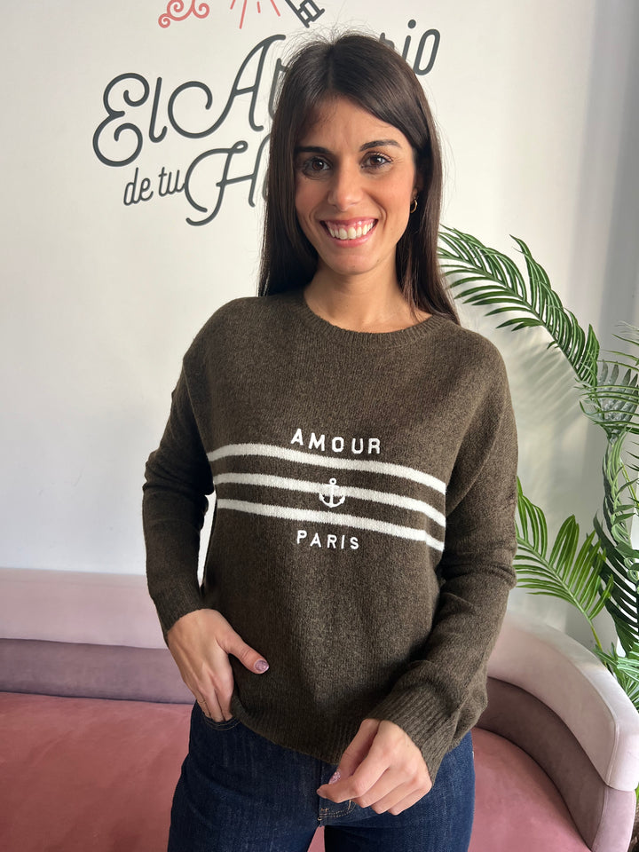 Jersey París verde oscuro