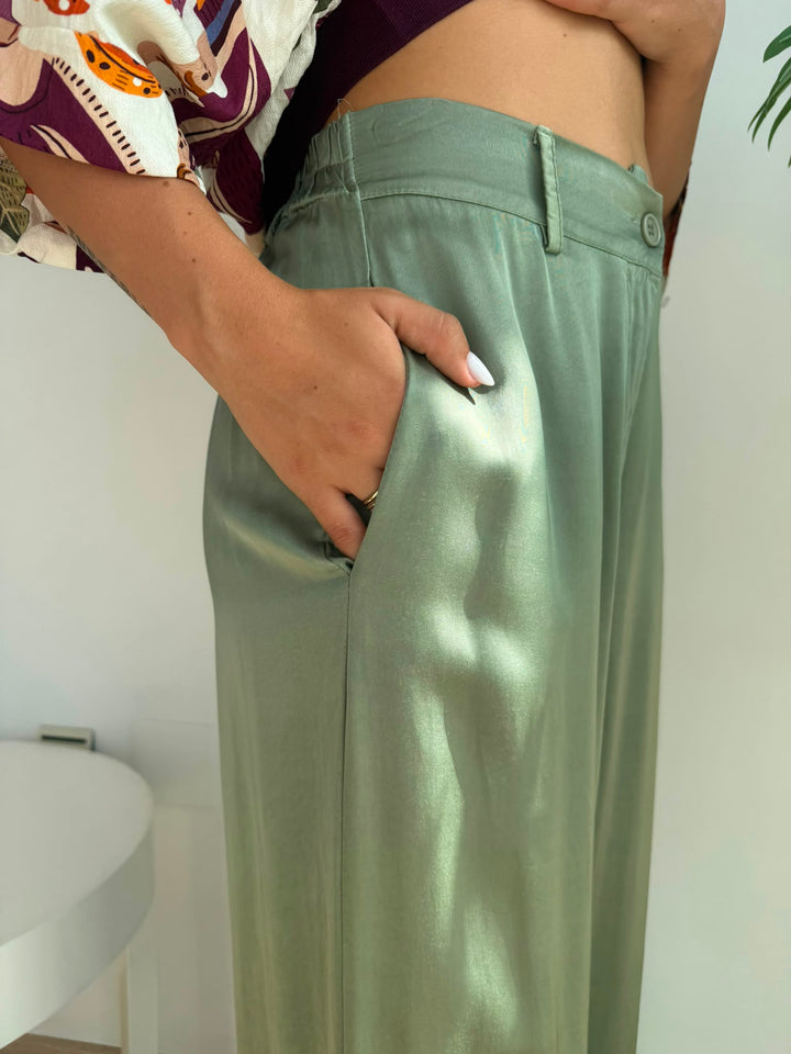 Pantalón Carmina verde militar