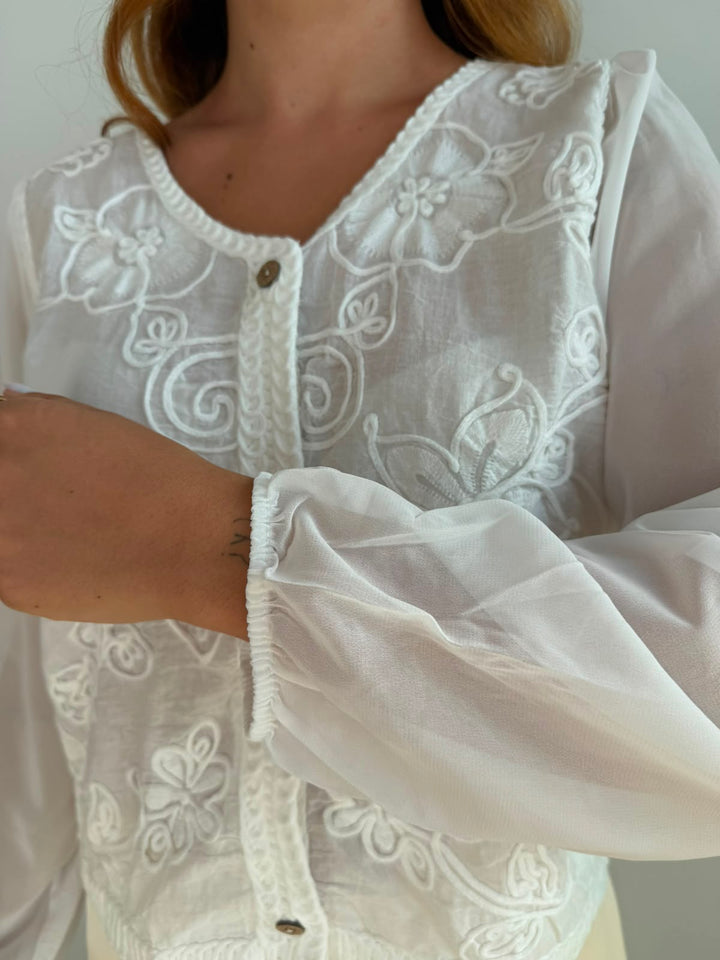 Chaqueta Aurora blanco