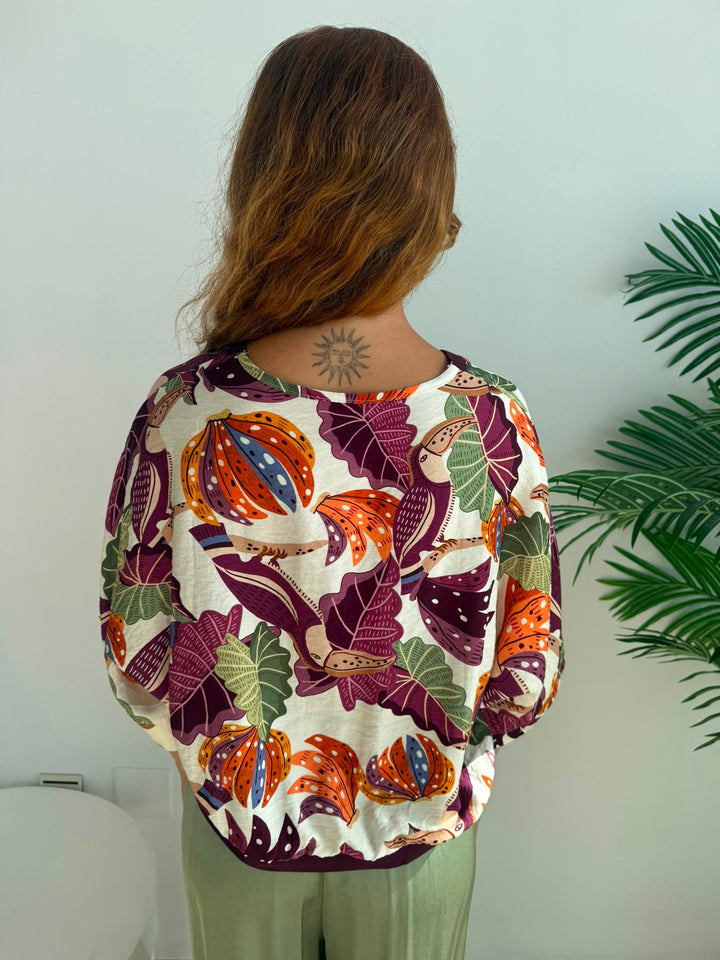 Chaqueta Tati berenjena