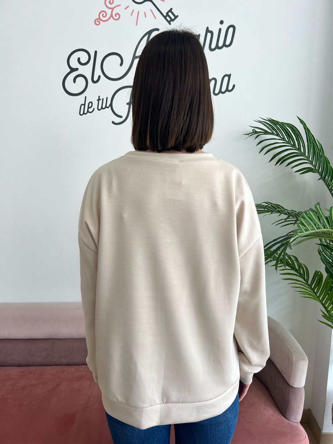 Sudadera Osito beige