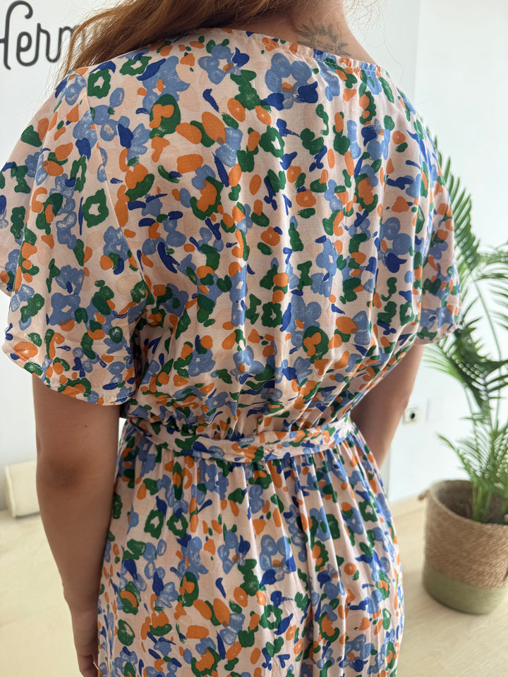 Vestido Nieves corto azul