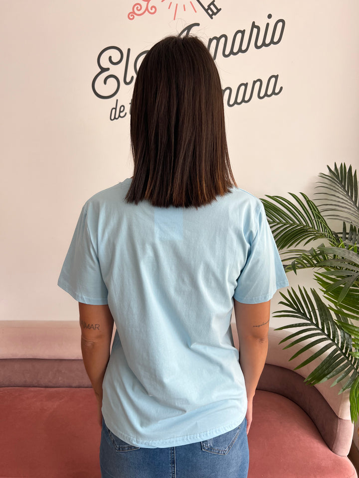 Camiseta Chaye celeste