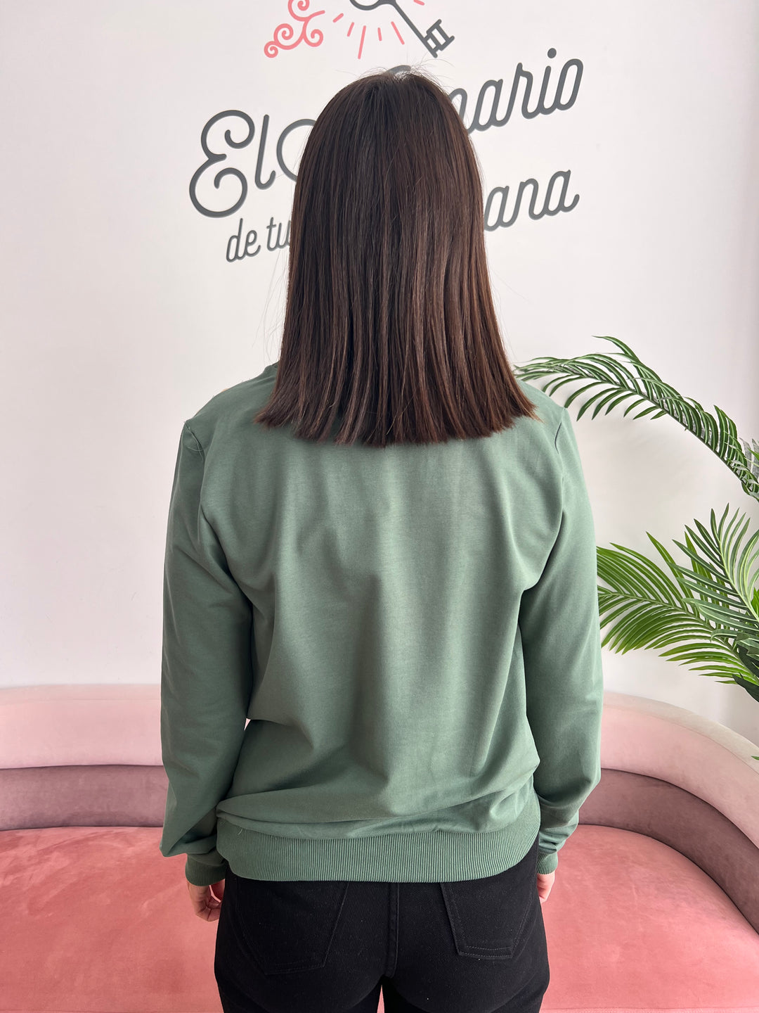 Sudadera Kenia verde militar