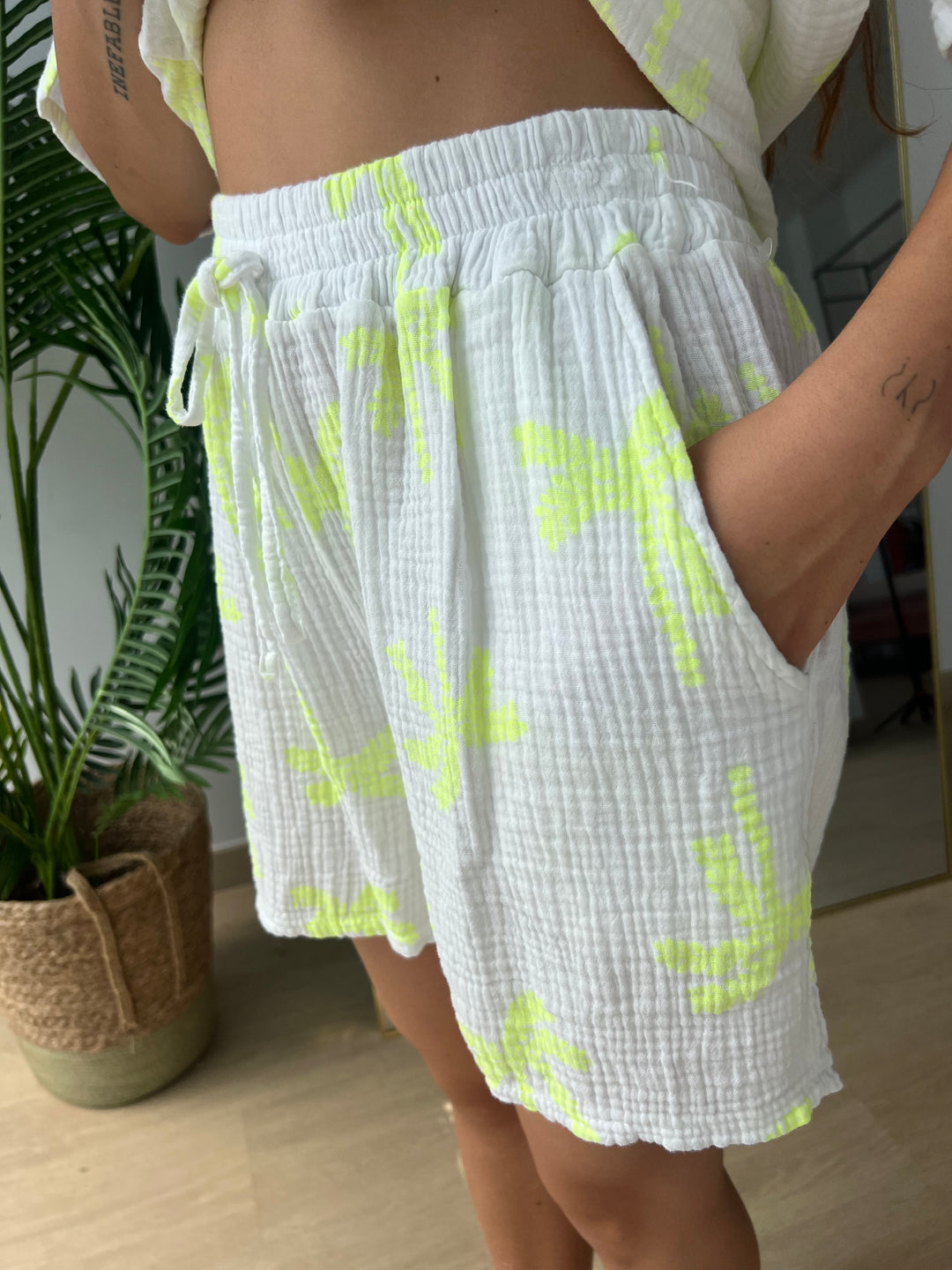 Conjunto Palmeras amarillo