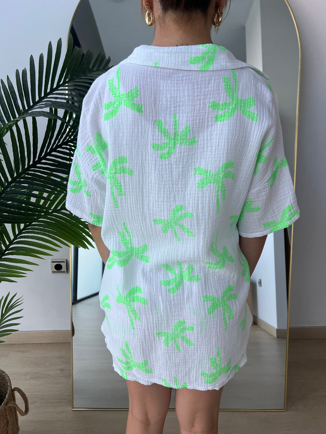 Conjunto Palmeras verde