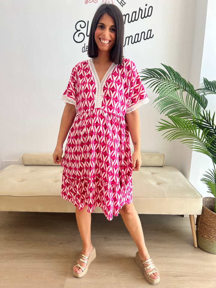Vestido Amara fucsia