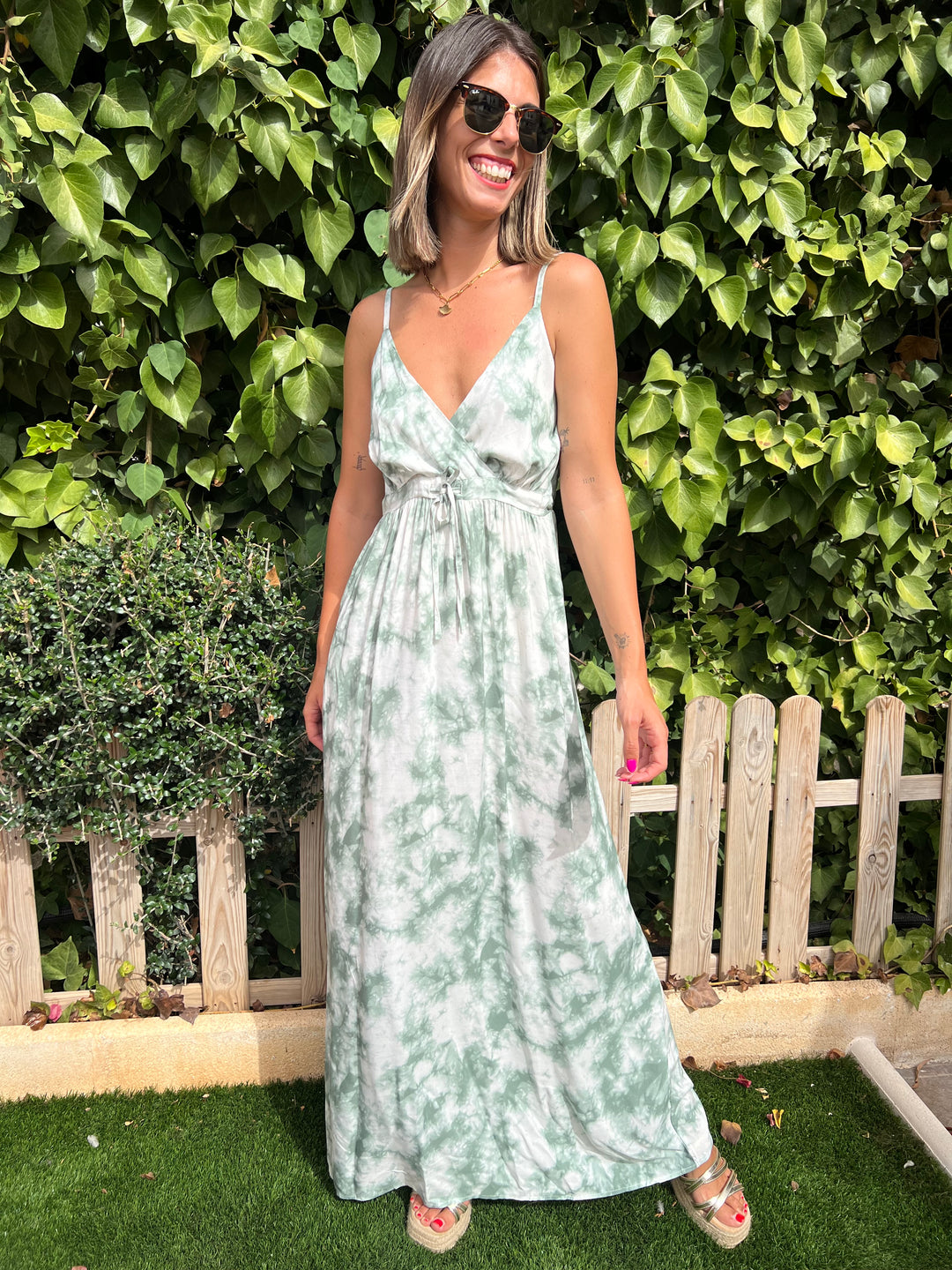 Vestido Sirena aguamarina