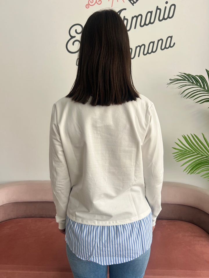 Sudadera Can’t blanco