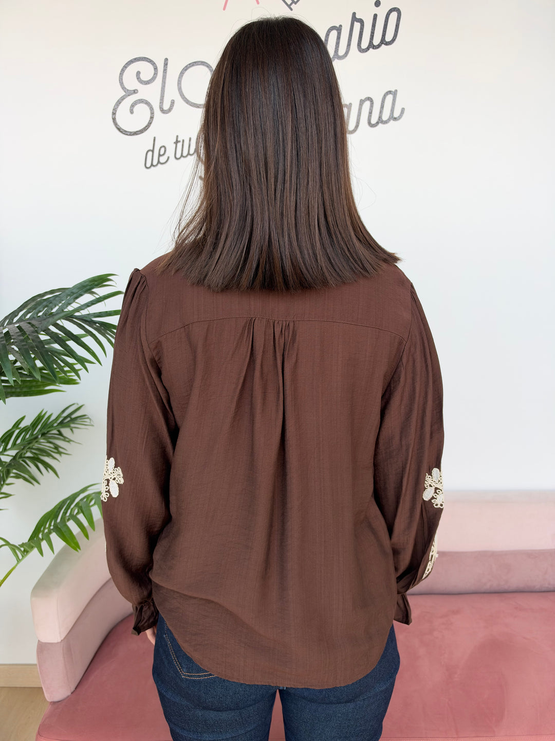 Camisa Violeta marrón
