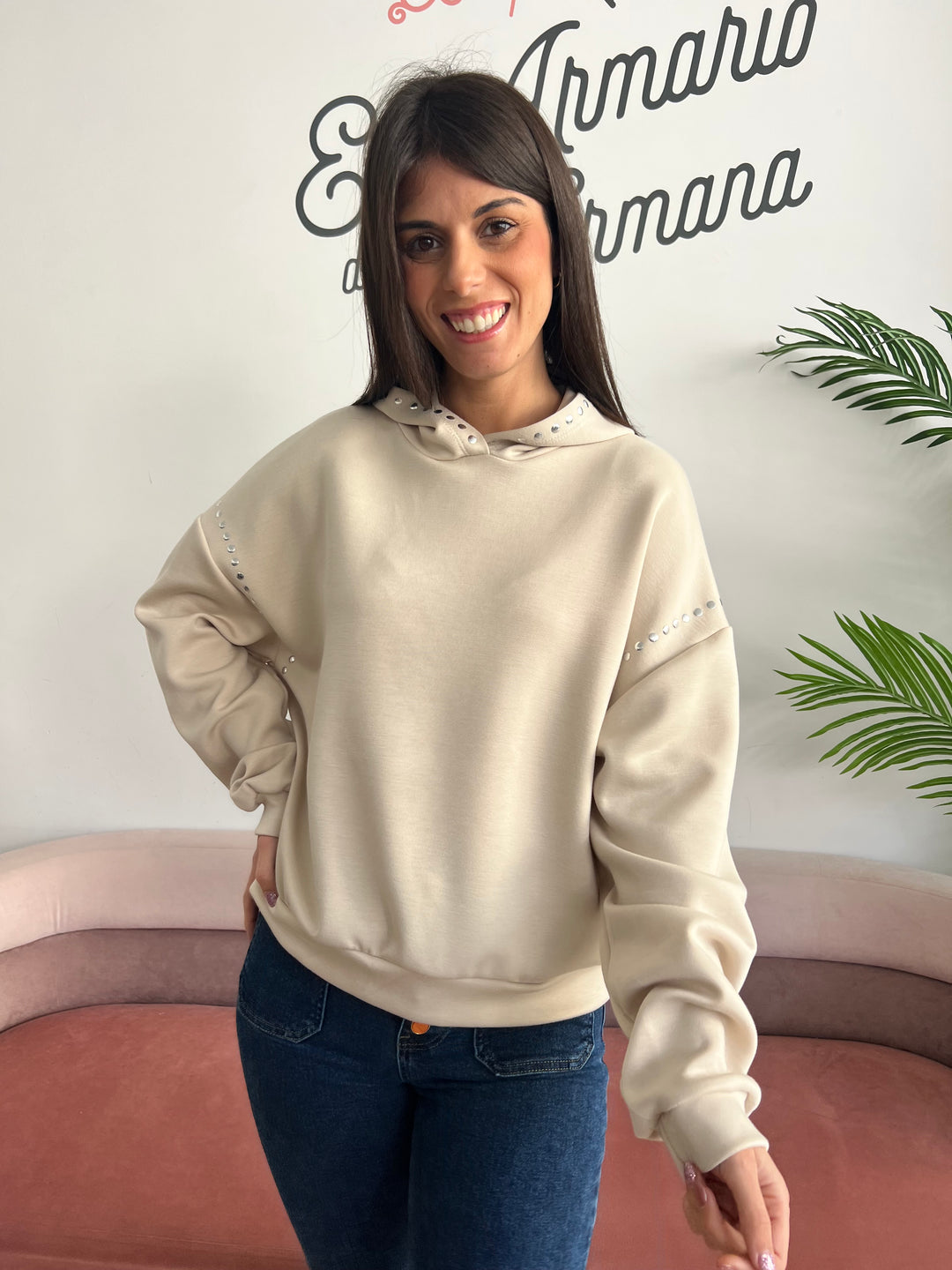 Sudadera Chiara beige