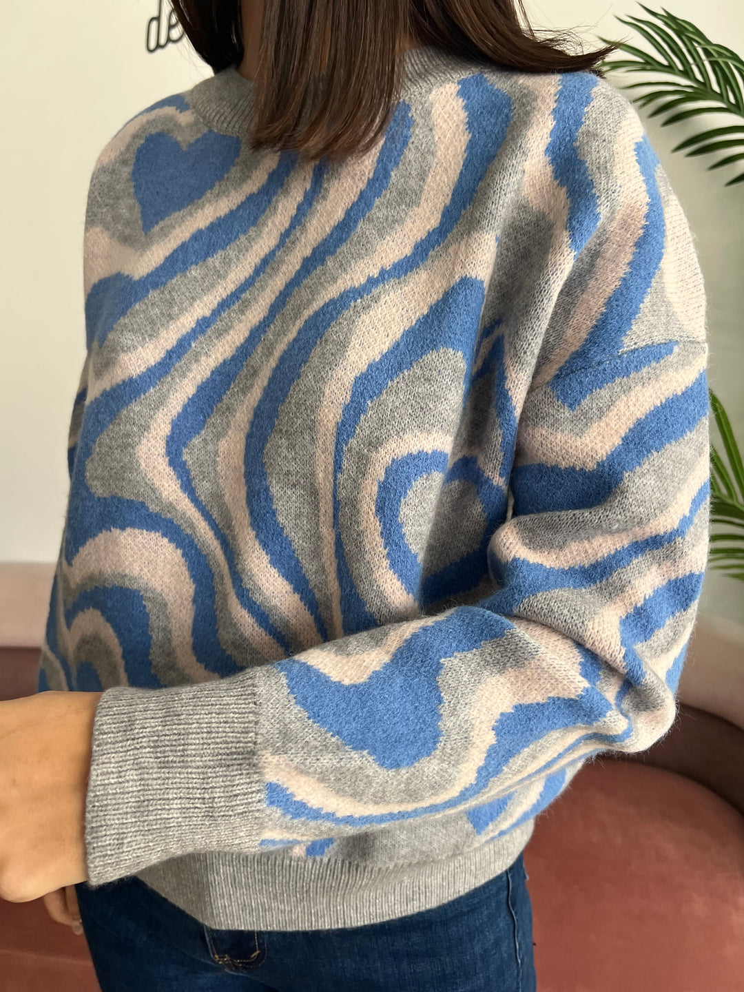 Jersey Corazones azul