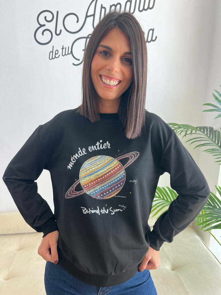 Sudadera Planeta negro