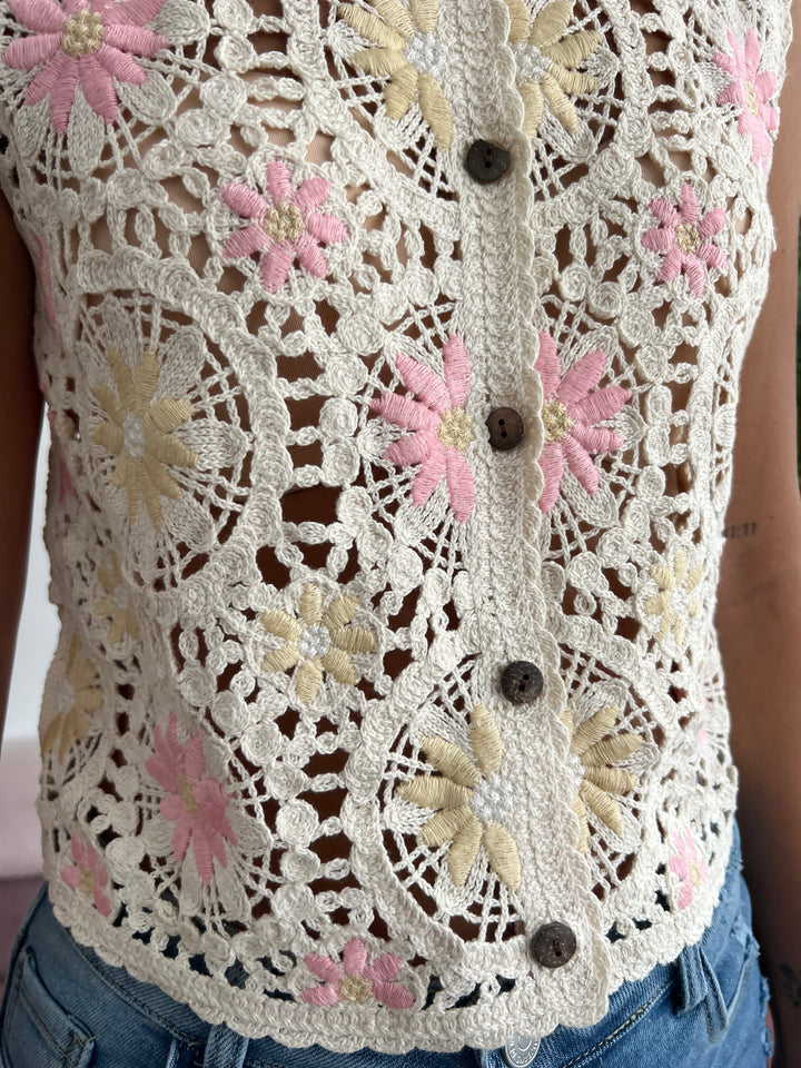 Chaleco Clara rosa