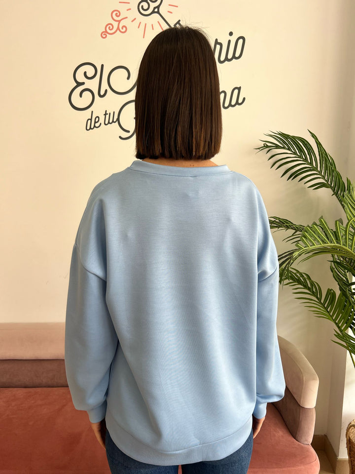 Sudadera Osito celeste