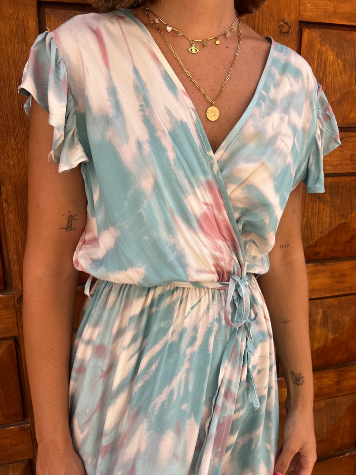 Vestido Nina turquesa