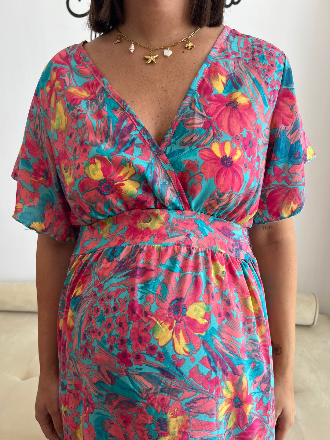 Vestido Xiomara fucsia