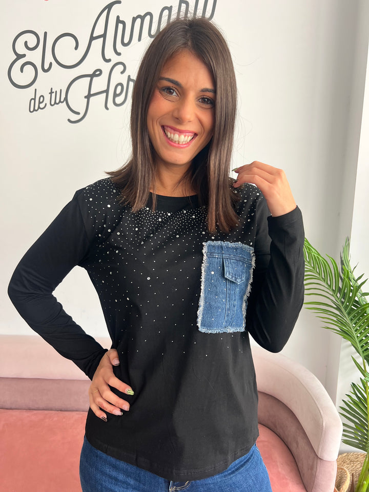 Camiseta Ainhoa negro