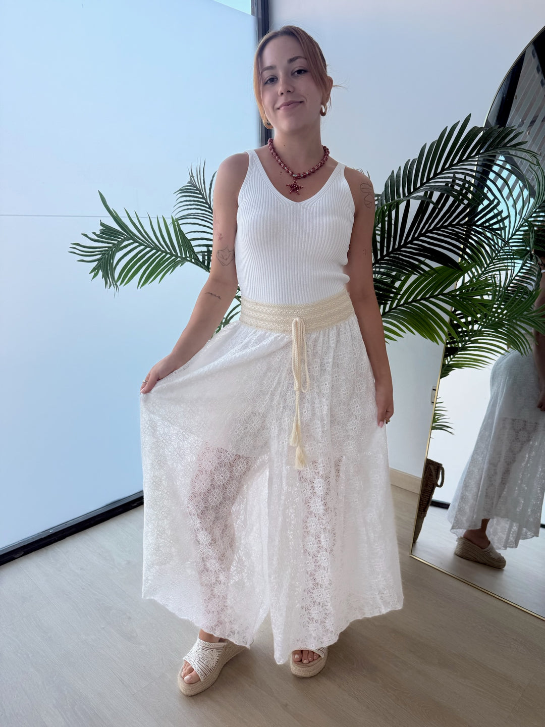 Pantalón Encaje