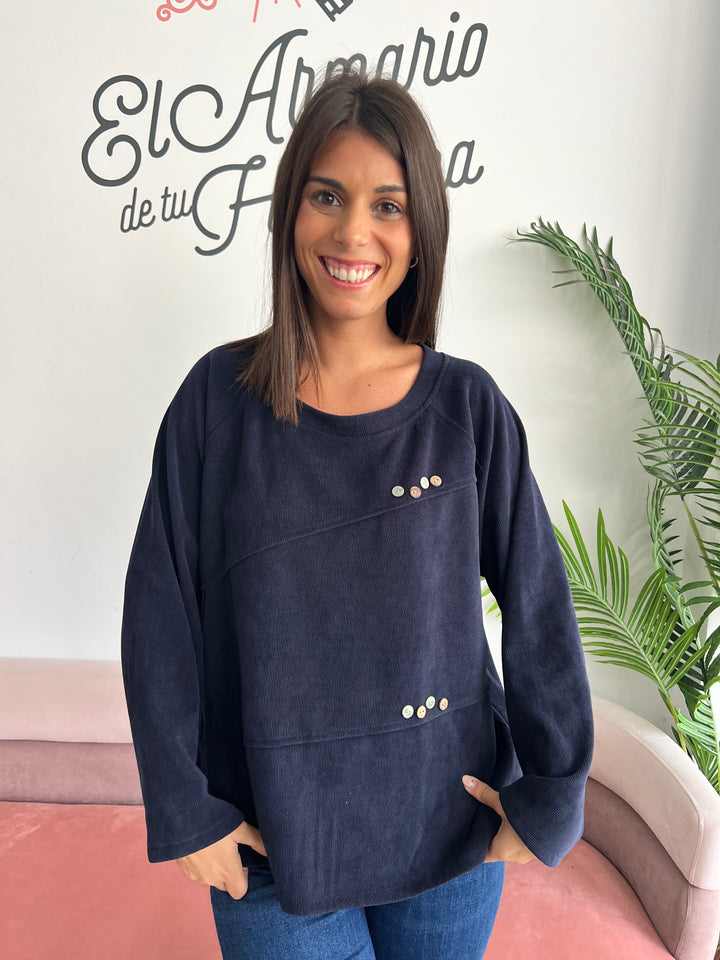 Sudadera Charly azul marino