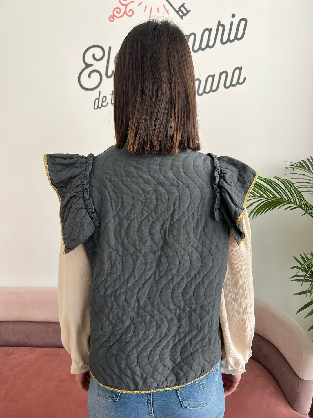 Chaleco Bibiana gris
